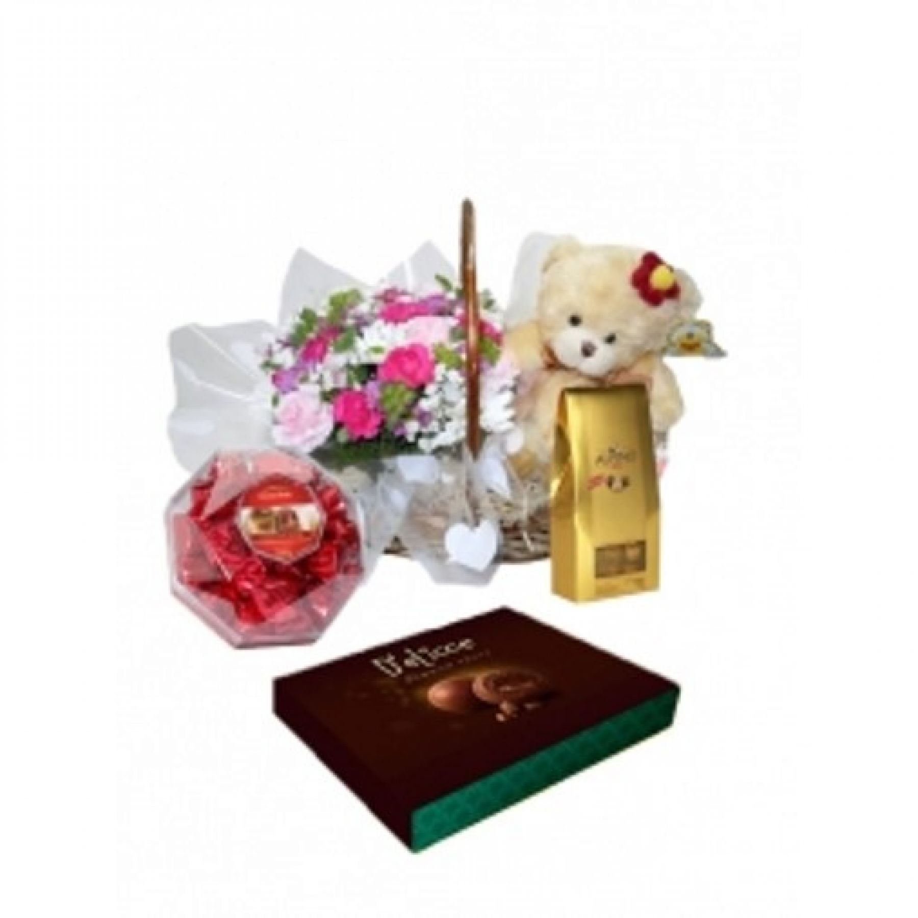 Cesta de Flores - Amor 