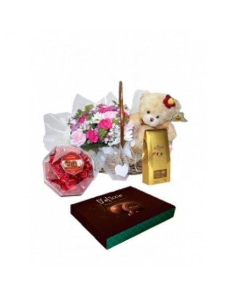 Cesta de Flores - Amor 