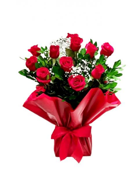 BUQUÊ ESPECIAL 12 ROSAS VERMELHAS